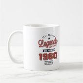 1960 geboren Geburtstag Kaffeetasse (Links)