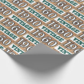 1960 geboren geschenkpapier (Ecke)