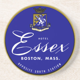 1960 Hotel Essex Boston Sandstein Untersetzer