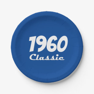 1960 Klassische 60. Geburtstagsparty Pappteller