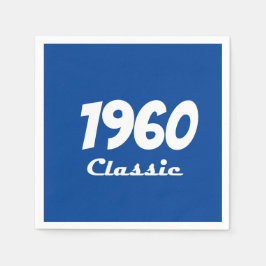 1960 Klassische 60. Geburtstagsparty Serviette