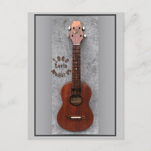 1960 Levin Ukulele Postcard Postkarte (Vorderseite)