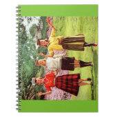 1960 Mädchen im Teenageralter mit Büchern auf dem Notizblock (Vorderseite)