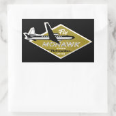 1960 Mohawk Airlines II Rechteckiger Aufkleber (Tasche)