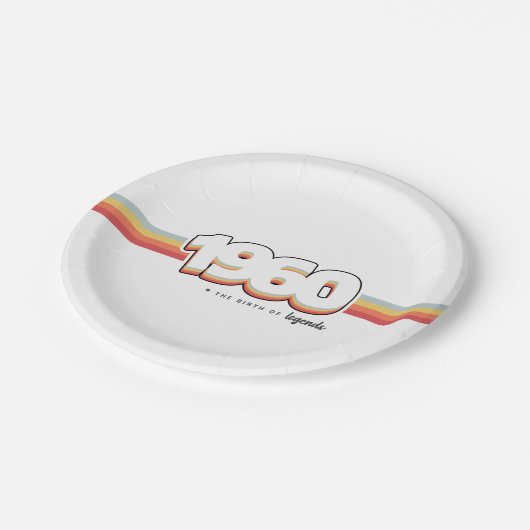 1960 The birth of legends Pappteller (Schrägansicht)