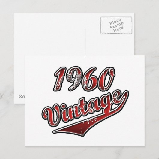 1960 Vintag Postkarte (Vorne/Hinten)