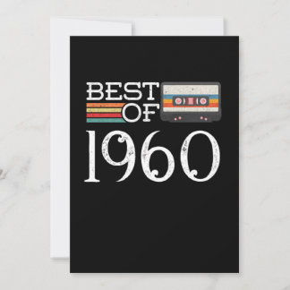 1960 Vintage 60. Geburtstagsjubiläum Geschenk Einladung