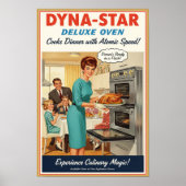 1960 Vintage Dyna-Star Oven Advertising Poster (Vorne)