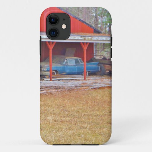 1960er BLUE CADILLAC DEVILLE Oldtimer Case-Mate iPhone Hülle (Rückseite)