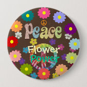 1960er Flower Power  Button (Vorderseite)