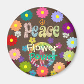 1960er Flower Power  Magnet (Vorne)