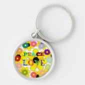 1960er: Frieden und Liebe Schlüsselanhänger (Vorne)