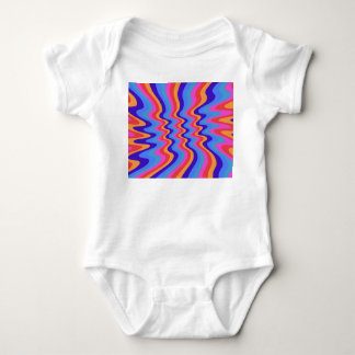 1960er Hippie Trippy Retro-Wallpaper Baby Strampler