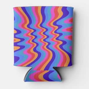 1960er Hippie Trippy Retro-Wallpaper Dosenkühler