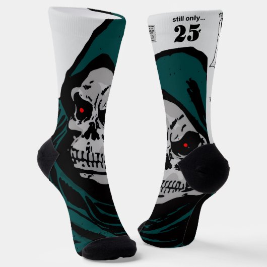 1960er 'HORROR Comics' Socken (Gewinkelt)