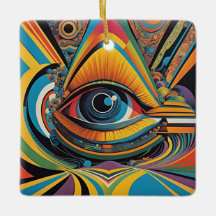 1960er Horror Vacui psychedelische Kunstwerke