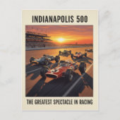 1960er Indianapolis 500 Vintage  Postkarte (Vorderseite)
