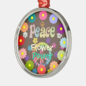 1960er Jahre, Frieden, Blume Power, Retro-Design Ornament Aus Metall (Links)