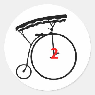 1960er Jahre Gefangener - Nummer zwei - Aufkleber