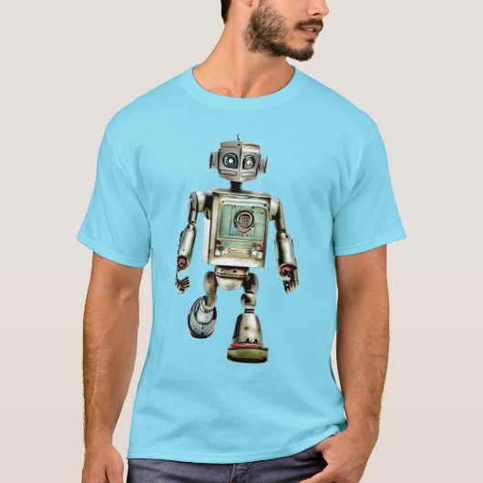 1960er Robotertee. T-Shirt (Vorderseite)