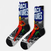 1960er Space Adventures Socken (Linkes Detail)