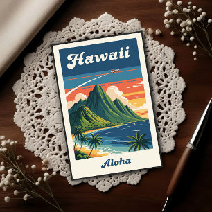 1960er Vintage Hawaiian Reise Postkarte