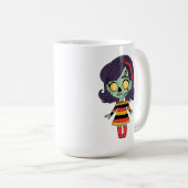 1960er Zombie Mädchen Kaffeetasse (VorderseiteRechts)