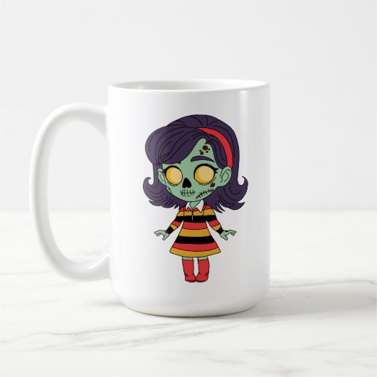 1960er Zombie Mädchen Kaffeetasse (Links)