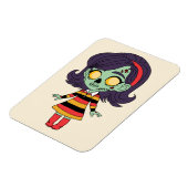 1960er Zombie Mädchen Magnet (Linke Seite)