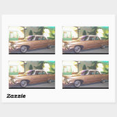 1960PlymouthWithFrameAndText2LG.JPG Rechteckiger Aufkleber (Blatt)