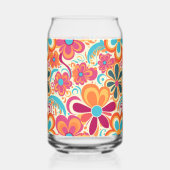 1960s 1970s Groovy Colorful Flower Power  Dosenglas (Links)