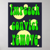 1960's Style Impeach Convict Remove Poster (Vorne)