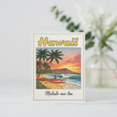 1960s Vintage Hawaiian Travel Postkarte (Stehend Vorderseite)