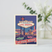 1960s Vintage Las Vegas Travel Postkarte (Stehend Vorderseite)