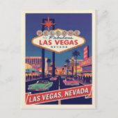 1960s Vintage Las Vegas Travel Postkarte (Vorderseite)