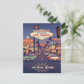 1960s Vintage Las Vegas Travel Postkarte (Stehend Vorderseite)