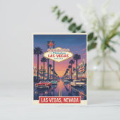 1960s Vintage Las Vegas Travel  Postkarte (Stehend Vorderseite)