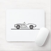 1961 1962 Chevrolet Corvette Mousepad (Mit Mouse)