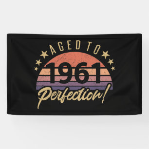 1961 60. Geburtstag Imperfekt zum Perfekten Banner