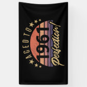 1961 60. Geburtstag vollendet Banner (Vertikal)