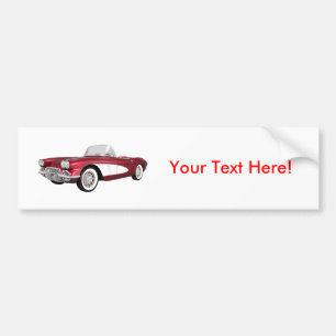 1961 Corvette C1: Apfelfinish: Autoaufkleber