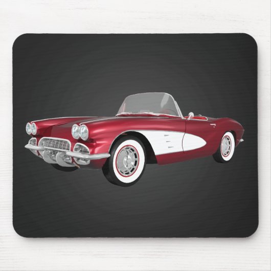 1961 Corvette C1: Candy Apple Finish: Mousepad (Vorne)