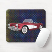 1961 Corvette C1: Candy Apple Finish: Mousepad (Mit Mouse)