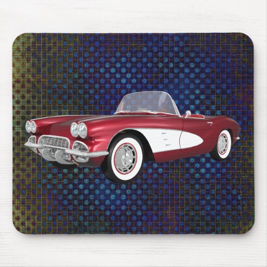1961 Corvette C1: Candy Apple Finish: Mousepad (Vorne)