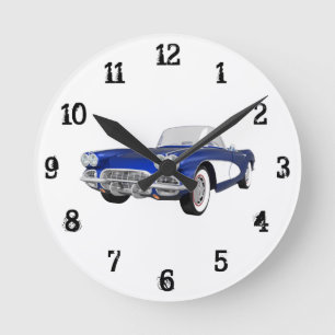 1961 Corvette:Wall-Uhr Runde Wanduhr
