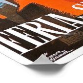 1961 feria de Sevilla Vintage Reise Poster (Ecke)