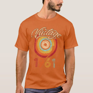 1961 Geburtstag Vinyl Vintage Junge T-Shirt