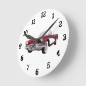 1961 Korvette: Wall-Uhr Runde Wanduhr (Winkel)