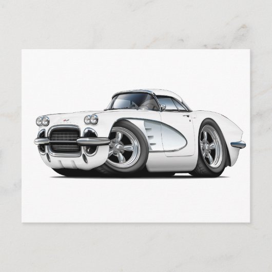 1961 Korvette Weißwagen Postkarte (Vorderseite)