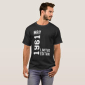 1961 Mai Glückwunsch zum Geburtstag Party T-Shirt (Vorne ganz)